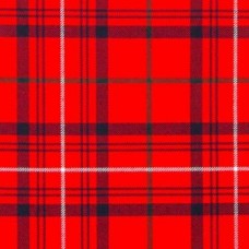 Rose Red Modern 16oz Tartan Fabric By The Metre